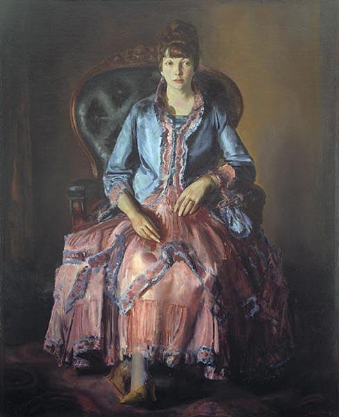 George Wesley Bellows Painting: Emma in a Purple Dress oil painting picture